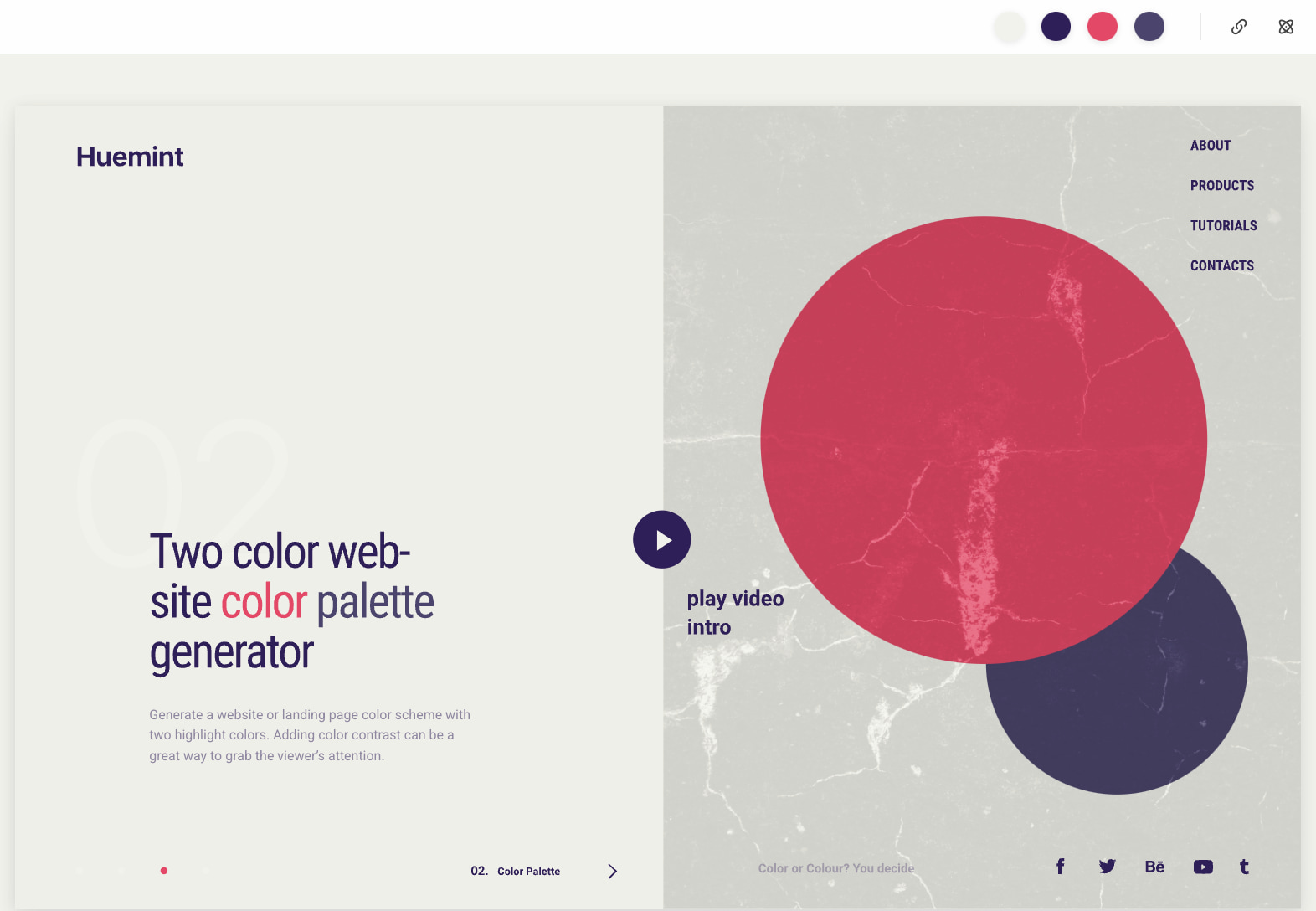 Mutty Professor Colour Pallette